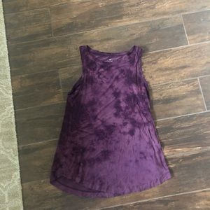 American Eagle purple tie dye tank